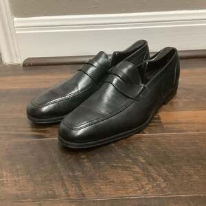 Allen Edmonds Georgtown Black Leather Penny Loafers 10.5 D Made In USA